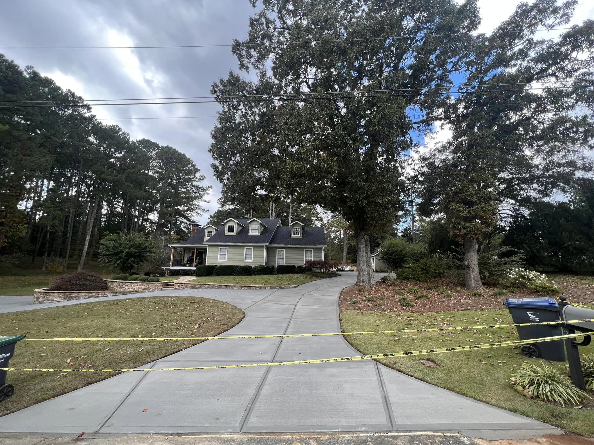 Premium concrete driveway by GA Exterior LLC in Canton GA