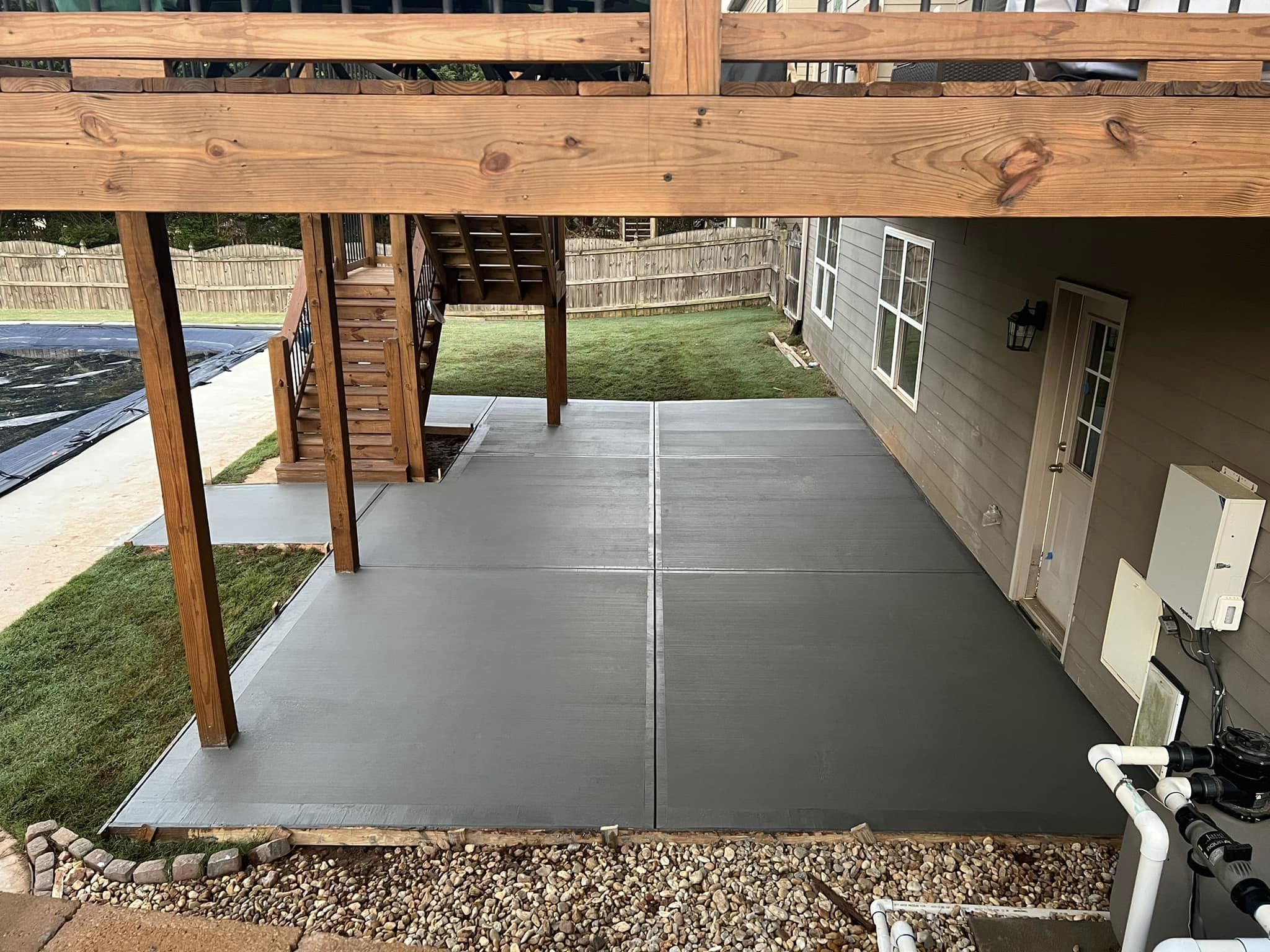 Under-Deck Patio